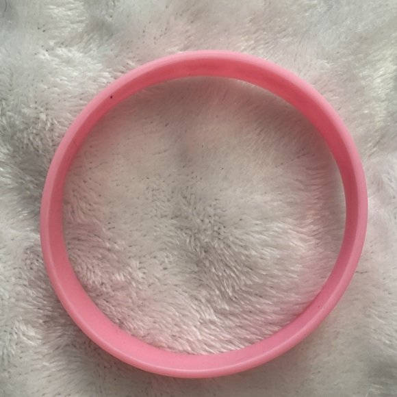 Pink and white United States Air Force silicone bracelet - Picture 6 of 17